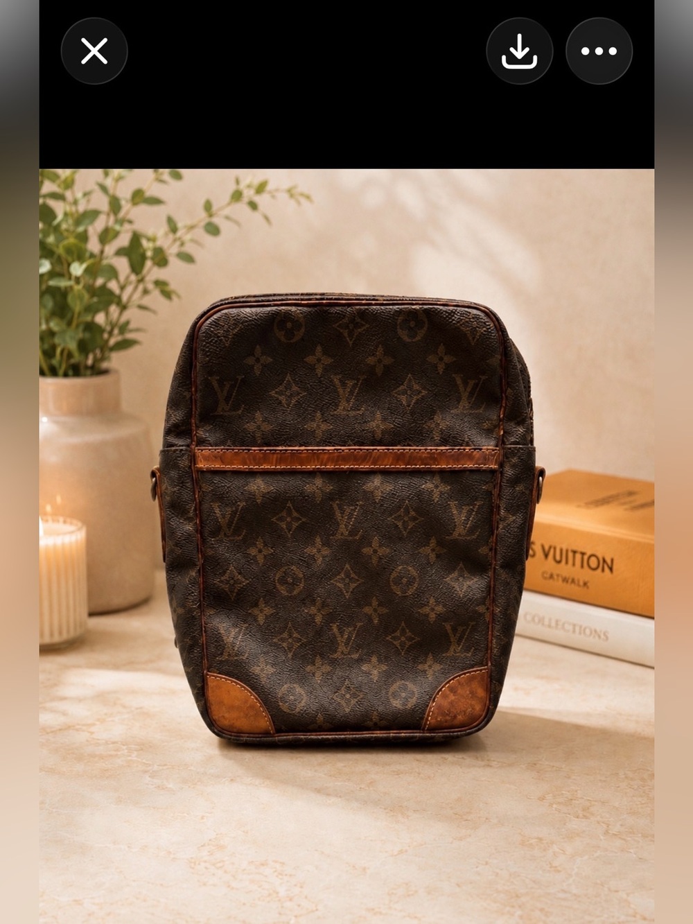 Authentic Louis Vuitton Monogram Crossbody with COA *NO STRAP*
